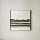 Natural Stripes II by Chris Paschke. Shown in a crisp white glass frame for a clean and minimalist style. Available as an archival giclee rolled canvas, fine art paper, or poster print. SKU 78534a.
