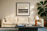 Natural Stripes II by Chris Paschke. Displayed in a glass frame with matte in a clean modern living room. Available as an archival giclee rolled canvas, fine art paper, or poster print. SKU 78534a.