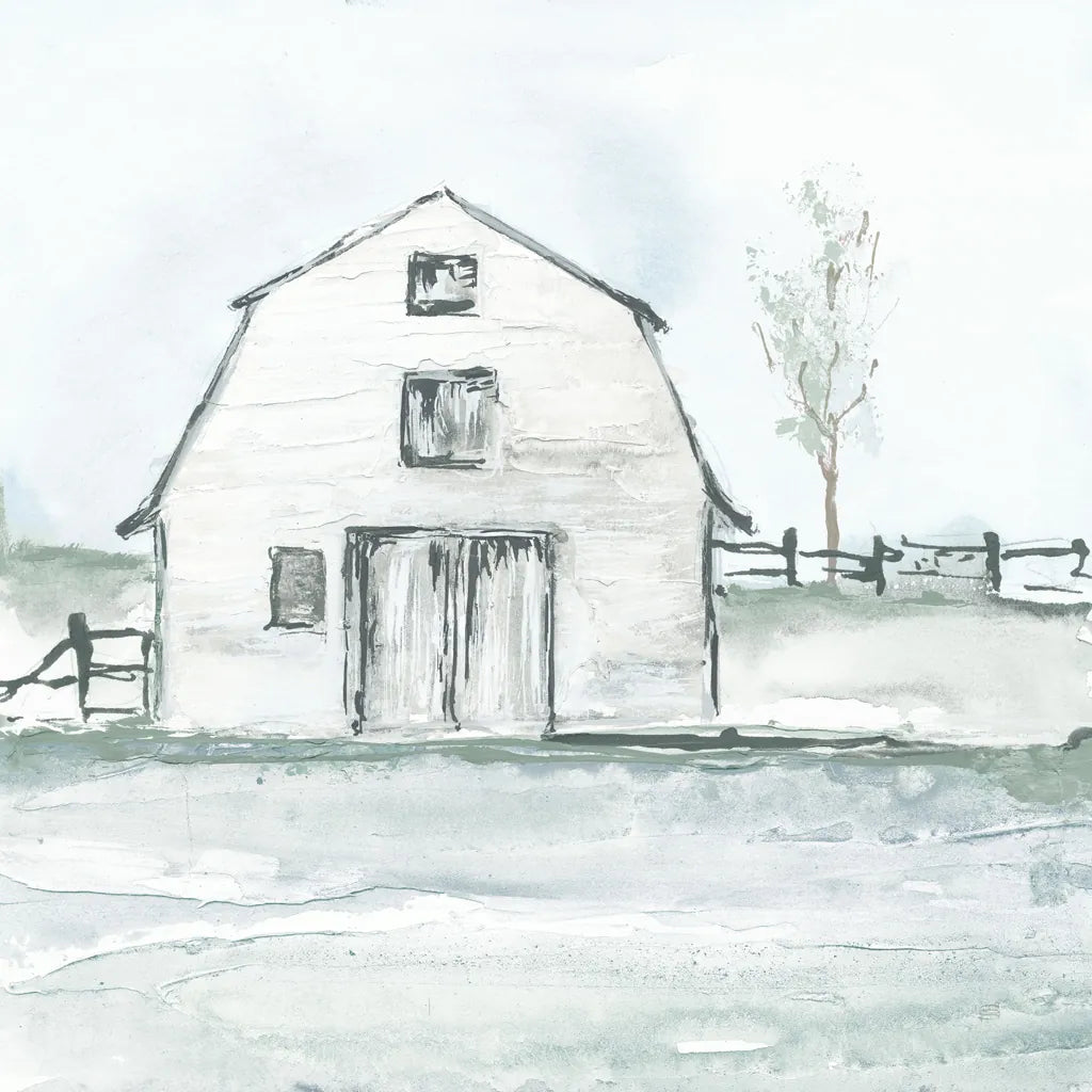 Neutral Barn III by Chris Paschke. SKU 70441a. Archival Giclee Fine art print for wall decor.