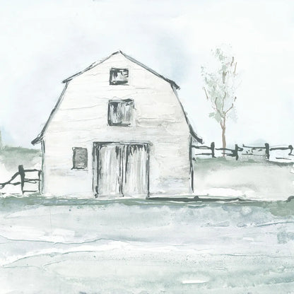 Neutral Barn III by Chris Paschke. SKU 70441a. Archival Giclee Fine art print for wall decor.