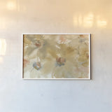 Neutral Blooms by Chris Paschke. shown as a paper print in a white frame. Available as a archival giclee rolled canvas, fine art paper, or poster print. SKU 50273i.