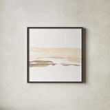 Neutral Horizon II by Chris Paschke. Shown in a sleek black glass frame for a contemporary gallery look. Available as an archival giclee rolled canvas, fine art paper, or poster print. SKU 92762a.