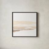 Neutral Horizon IV by Chris Paschke. Shown in a sleek black glass frame for a contemporary gallery look. Available as an archival giclee rolled canvas, fine art paper, or poster print. SKU 92764a.