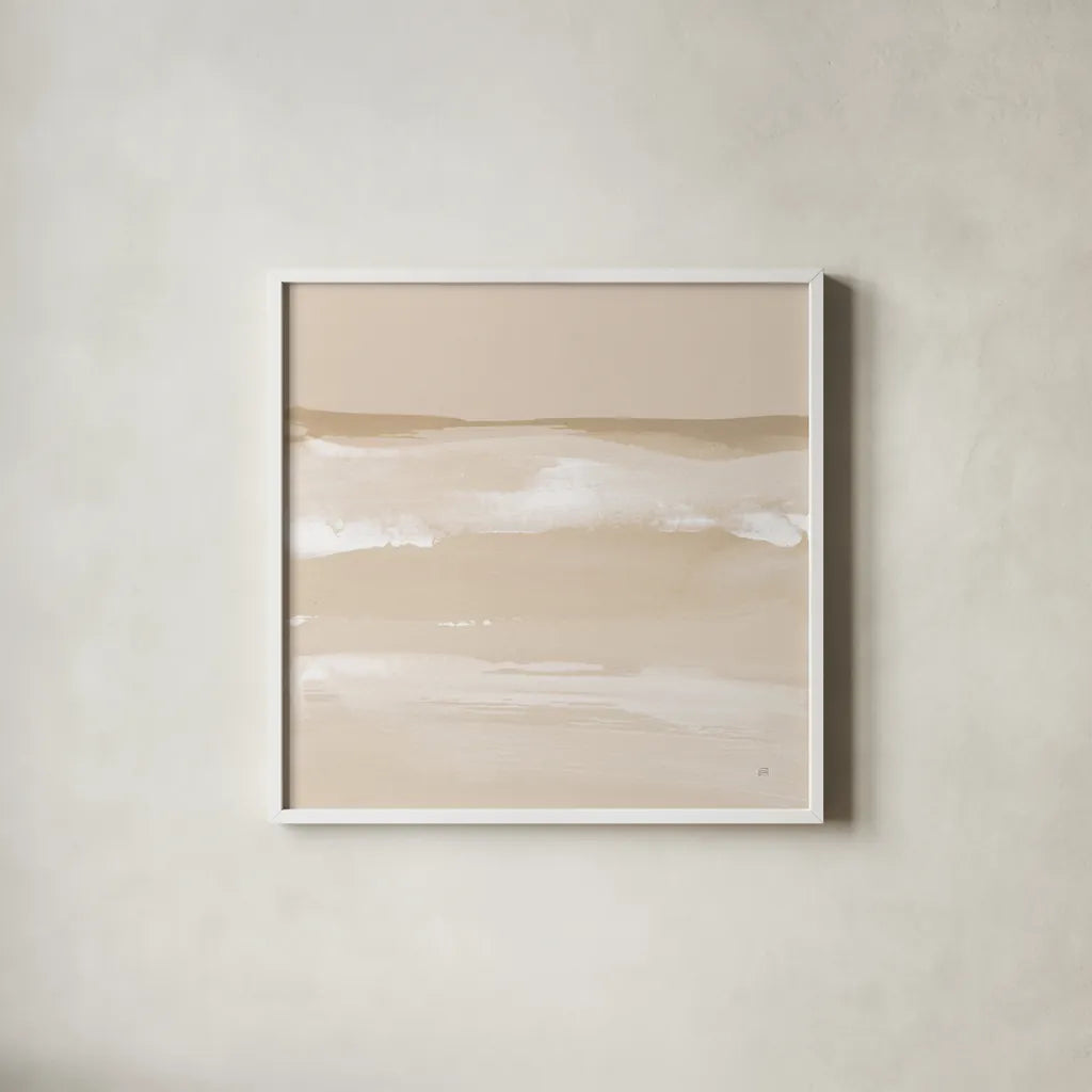 Neutral Slate I by Chris Paschke. Shown in a crisp white glass frame for a clean and minimalist style. Available as an archival giclee rolled canvas, fine art paper, or poster print. SKU 72057a.