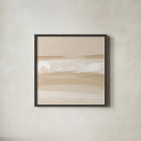Neutral Slate II by Chris Paschke. Shown in a sleek black glass frame for a contemporary gallery look. Available as an archival giclee rolled canvas, fine art paper, or poster print. SKU 72058a.