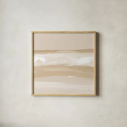 Neutral Slate II by Chris Paschke. Shown in a natural wood glass frame for a timeless modern aesthetic. Available as an archival giclee rolled canvas, fine art paper, or poster print. SKU 72058a.
