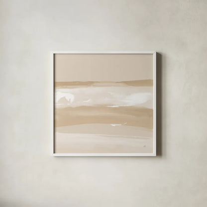 Neutral Slate II by Chris Paschke. Shown in a crisp white glass frame for a clean and minimalist style. Available as an archival giclee rolled canvas, fine art paper, or poster print. SKU 72058a.