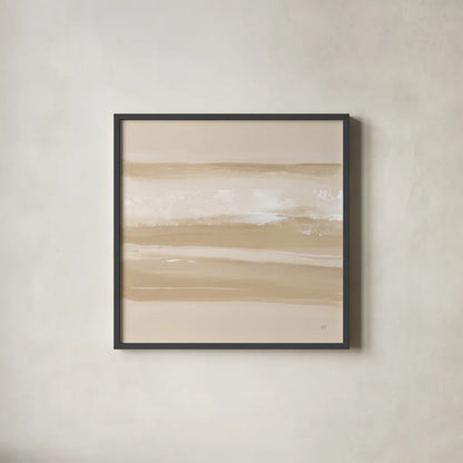 Neutral Slate III by Chris Paschke. Shown in a sleek black glass frame for a contemporary gallery look. Available as an archival giclee rolled canvas, fine art paper, or poster print. SKU 72059a.