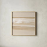 Neutral Slate IV by Chris Paschke. Shown in a natural wood glass frame for a timeless modern aesthetic. Available as an archival giclee rolled canvas, fine art paper, or poster print. SKU 72060a.