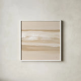 Neutral Slate IV by Chris Paschke. Shown in a crisp white glass frame for a clean and minimalist style. Available as an archival giclee rolled canvas, fine art paper, or poster print. SKU 72060a.