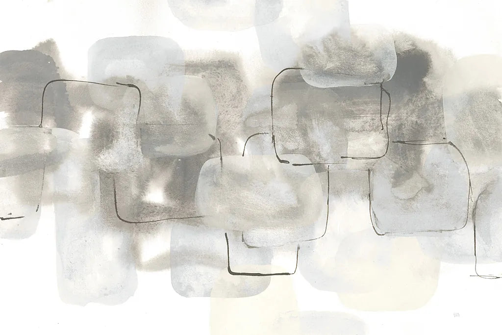 Neutral Stacking III White by Chris Paschke. SKU 33908i. Archival Giclee Fine art print for wall decor.