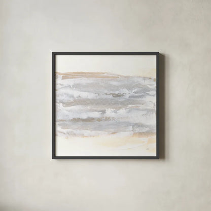 Neutral Texture I by Chris Paschke. Shown in a sleek black glass frame for a contemporary gallery look. Available as an archival giclee rolled canvas, fine art paper, or poster print. SKU 71887a.