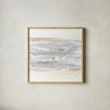 Neutral Texture I by Chris Paschke. Shown in a natural wood glass frame for a timeless modern aesthetic. Available as an archival giclee rolled canvas, fine art paper, or poster print. SKU 71887a.