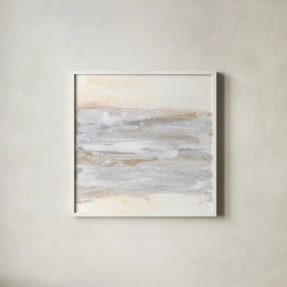 Neutral Texture II by Chris Paschke. Shown in a crisp white glass frame for a clean and minimalist style. Available as an archival giclee rolled canvas, fine art paper, or poster print. SKU 71888a.