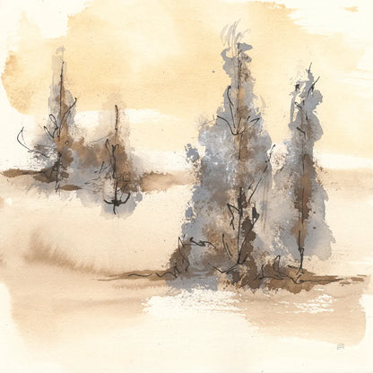 Neutral Treescape II by Chris Paschke. SKU 89504a. Archival Giclee Fine art print for wall decor.