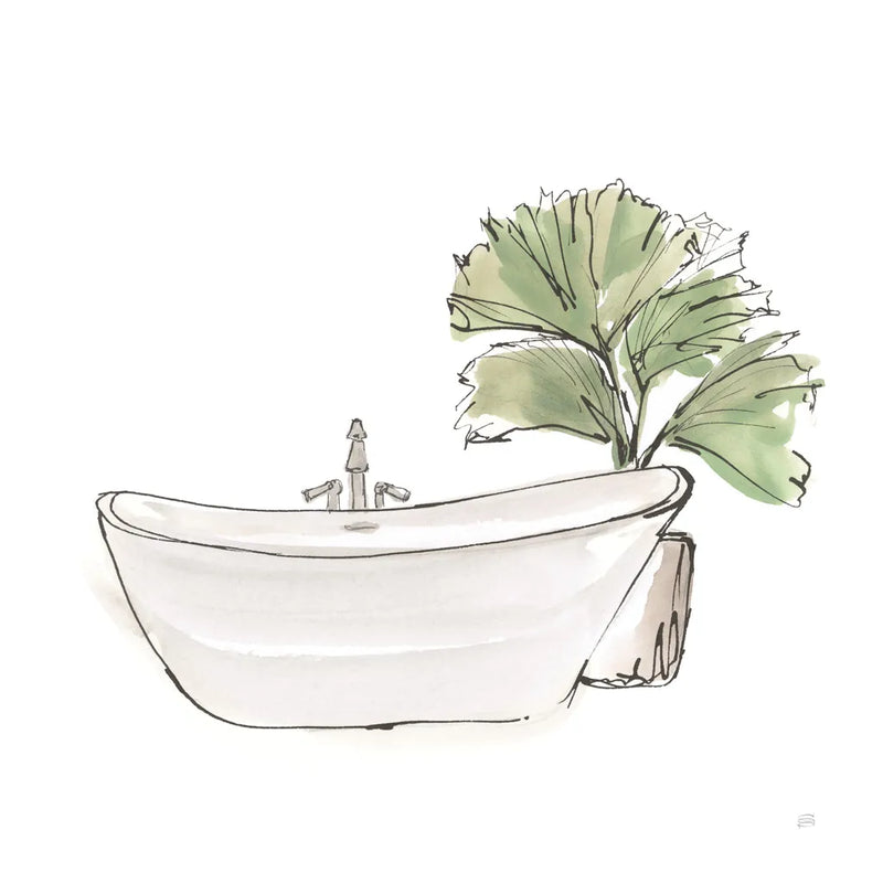 Neutral Tub I by Chris Paschke. SKU 66220a. Archival Giclee Fine art print for wall decor.