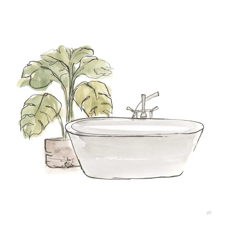 Neutral Tub IV by Chris Paschke. SKU 66223a. Archival Giclee Fine art print for wall decor.