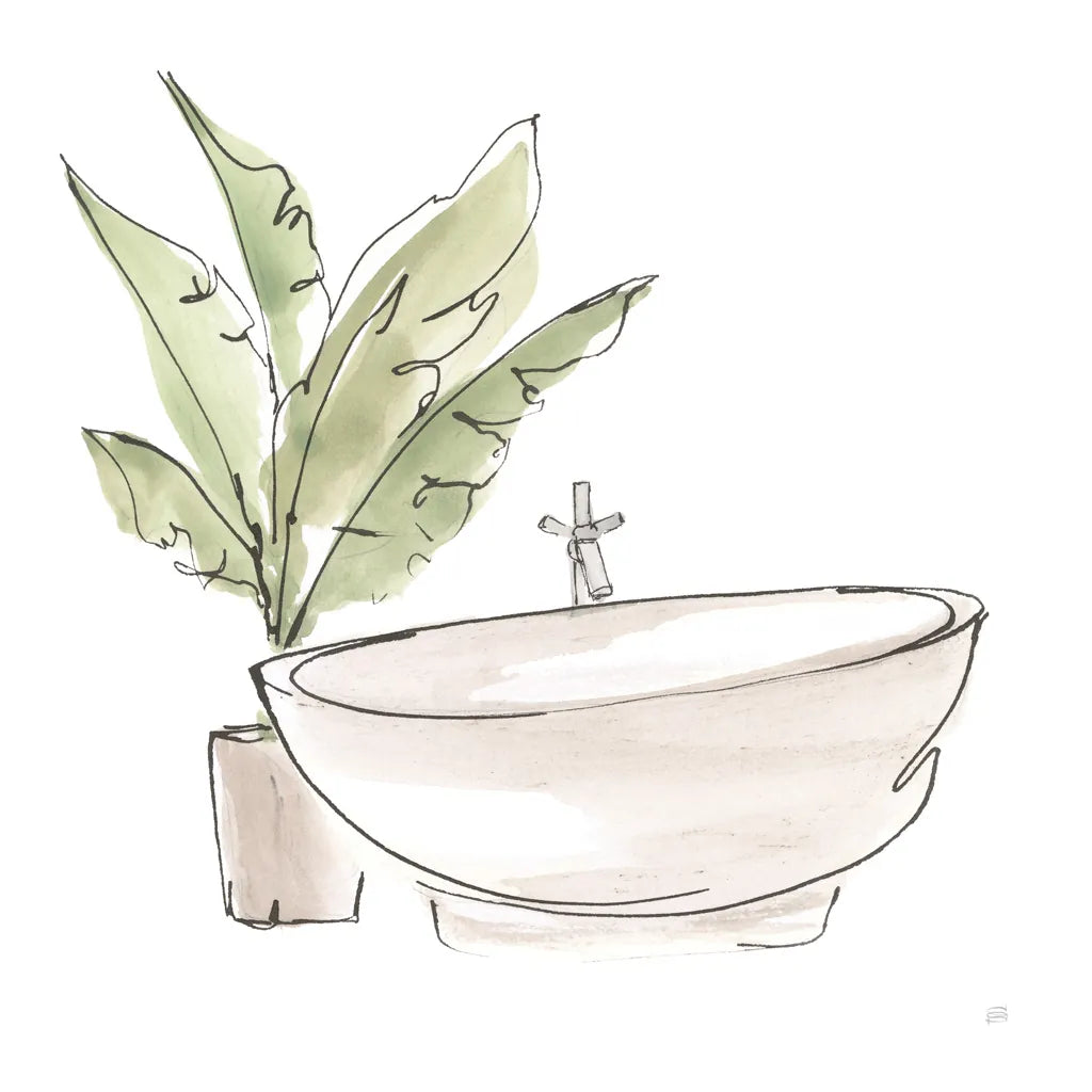 Neutral Tub V by Chris Paschke. SKU 66224a. Archival Giclee Fine art print for wall decor.