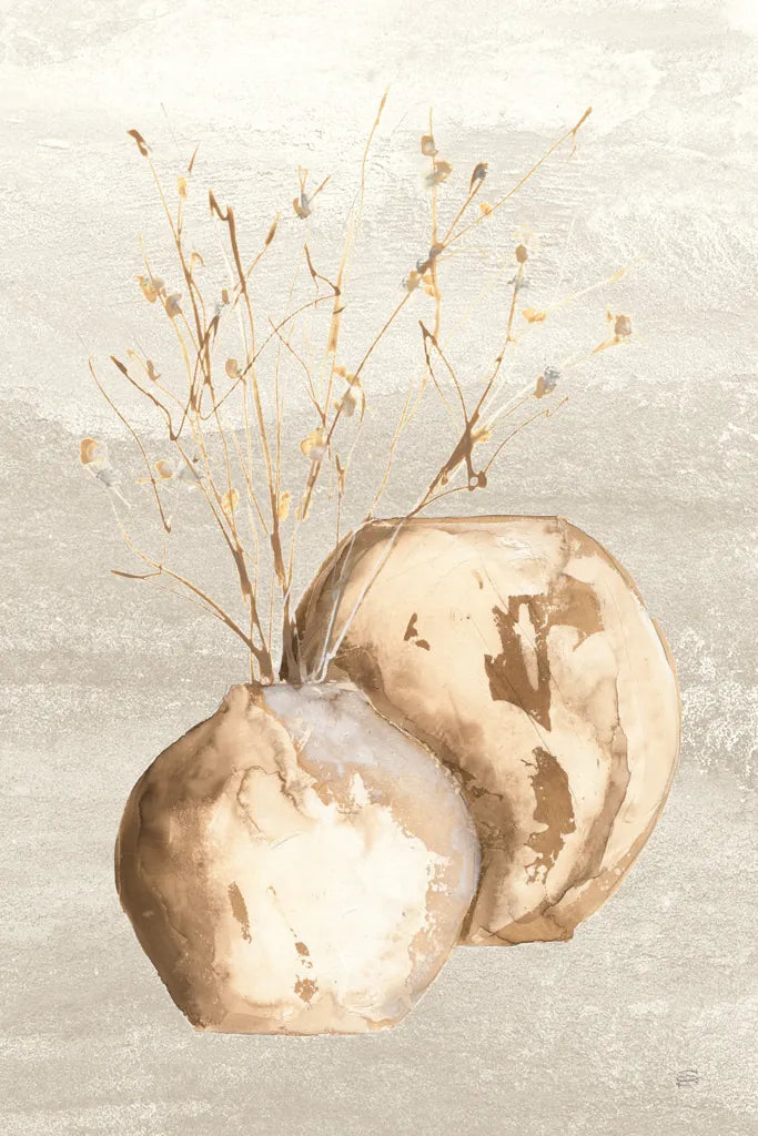 Neutral Vase Branch by Chris Paschke. SKU 77428h. Archival Giclee Fine art print for wall decor.