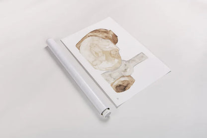 Neutral Vases I by Chris Paschke. shown as a rolled paper print. Available as archival giclee rolled canvas, fine art paper, or poster print. SKU 75662i.