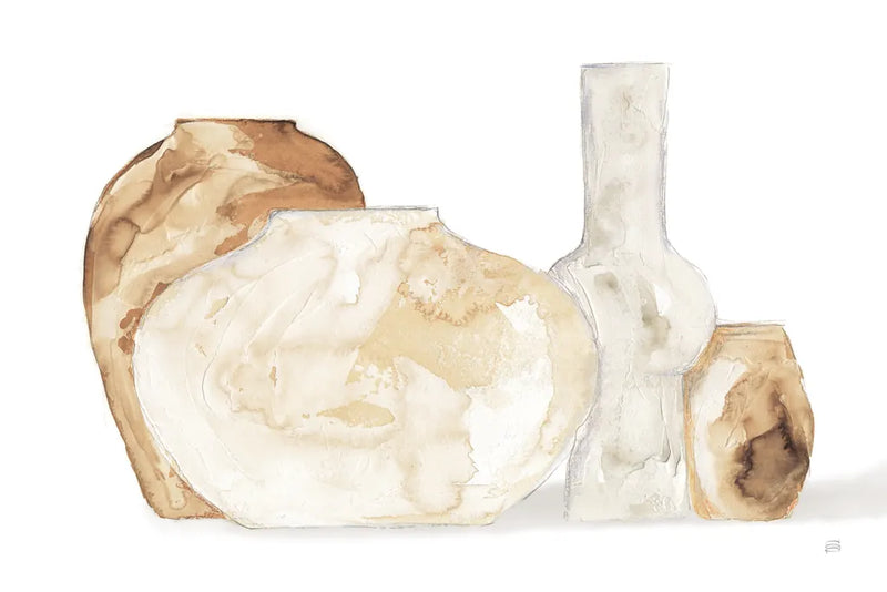 Neutral Vases I Shadow by Chris Paschke. SKU 77364i. Archival Giclee Fine art print for wall decor.