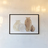 Neutral Vases III by Chris Paschke. shown as a paper print in a black flame. Available as a archival giclee rolled canvas, fine art paper, or poster print. SKU 75664i.