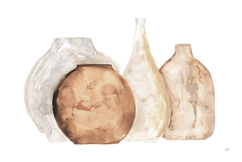 Neutral Vases IV by Chris Paschke. SKU 75665i. Archival Giclee Fine art print for wall decor.