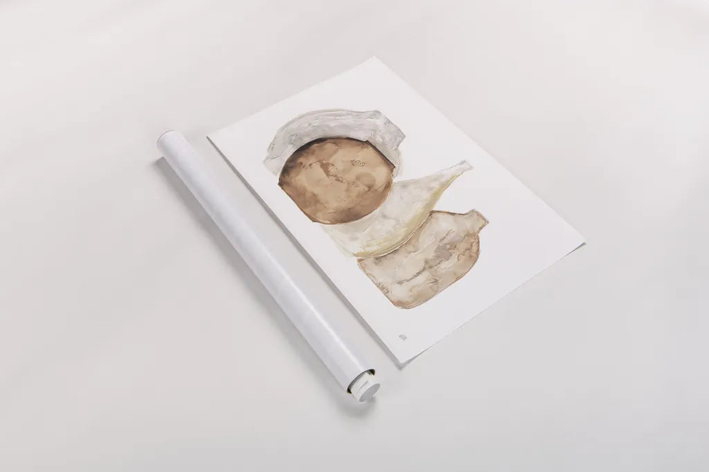 Neutral Vases IV by Chris Paschke. shown as a rolled paper print. Available as archival giclee rolled canvas, fine art paper, or poster print. SKU 75665i.