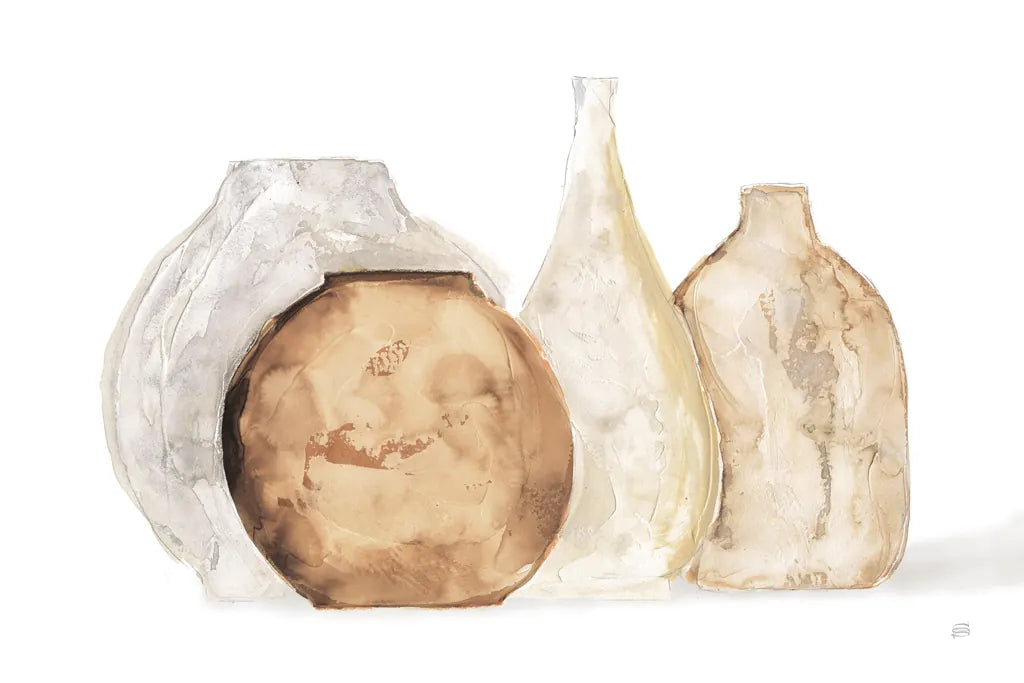 Neutral Vases IV Shadow by Chris Paschke. SKU 77365i. Archival Giclee Fine art print for wall decor.