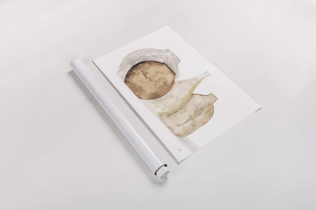 Neutral Vases IV Shadow by Chris Paschke. shown as a rolled paper print. Available as archival giclee rolled canvas, fine art paper, or poster print. SKU 77365i.