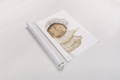 Neutral Vases IV Shadow by Chris Paschke. shown as a rolled paper print. Available as archival giclee rolled canvas, fine art paper, or poster print. SKU 77365i.