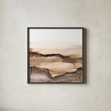 Neutralscape II by Chris Paschke. Shown in a sleek black glass frame for a contemporary gallery look. Available as an archival giclee rolled canvas, fine art paper, or poster print. SKU 76356a.