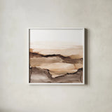 Neutralscape II by Chris Paschke. Shown in a crisp white glass frame for a clean and minimalist style. Available as an archival giclee rolled canvas, fine art paper, or poster print. SKU 76356a.