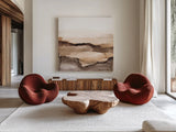 Neutralscape II by Chris Paschke. Shown as extra-large giant wall art in a modern living room. Available as an archival giclee rolled canvas, fine art paper, or poster print. SKU 76356a.