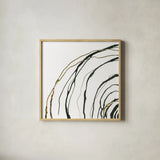 Not Quite Concentric I by Chris Paschke. Shown in a natural wood glass frame for a timeless modern aesthetic. Available as an archival giclee rolled canvas, fine art paper, or poster print. SKU 77819a.