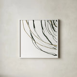 Not Quite Concentric III by Chris Paschke. Shown in a crisp white glass frame for a clean and minimalist style. Available as an archival giclee rolled canvas, fine art paper, or poster print. SKU 77821a.