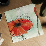 Not a California Poppy III by Chris Paschke. Shown as a detailed flat fine art print, highlighting archival giclee quality. Available as an archival giclee rolled canvas, fine art paper, or poster print. SKU 10144a.