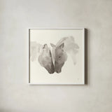 Nuzzling III by Chris Paschke. Shown in a crisp white glass frame for a clean and minimalist style. Available as an archival giclee rolled canvas, fine art paper, or poster print. SKU 62504a.