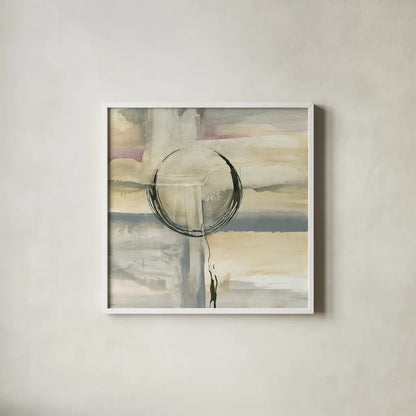 Open Ended I by Chris Paschke. Shown in a crisp white glass frame for a clean and minimalist style. Available as an archival giclee rolled canvas, fine art paper, or poster print. SKU 16013a.