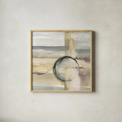 Open Ended II by Chris Paschke. Shown in a natural wood glass frame for a timeless modern aesthetic. Available as an archival giclee rolled canvas, fine art paper, or poster print. SKU 16014a.