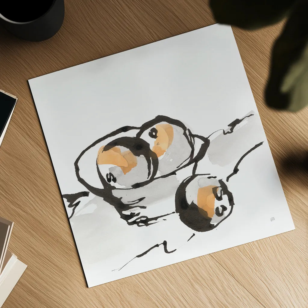 Orange Tint by Chris Paschke. Shown as a detailed flat fine art print, highlighting archival giclee quality. Available as an archival giclee rolled canvas, fine art paper, or poster print. SKU 73094a.