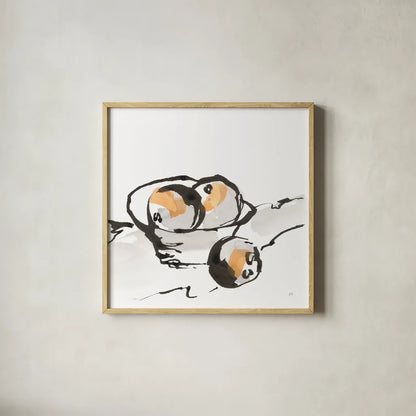 Orange Tint by Chris Paschke. Shown in a natural wood glass frame for a timeless modern aesthetic. Available as an archival giclee rolled canvas, fine art paper, or poster print. SKU 73094a.