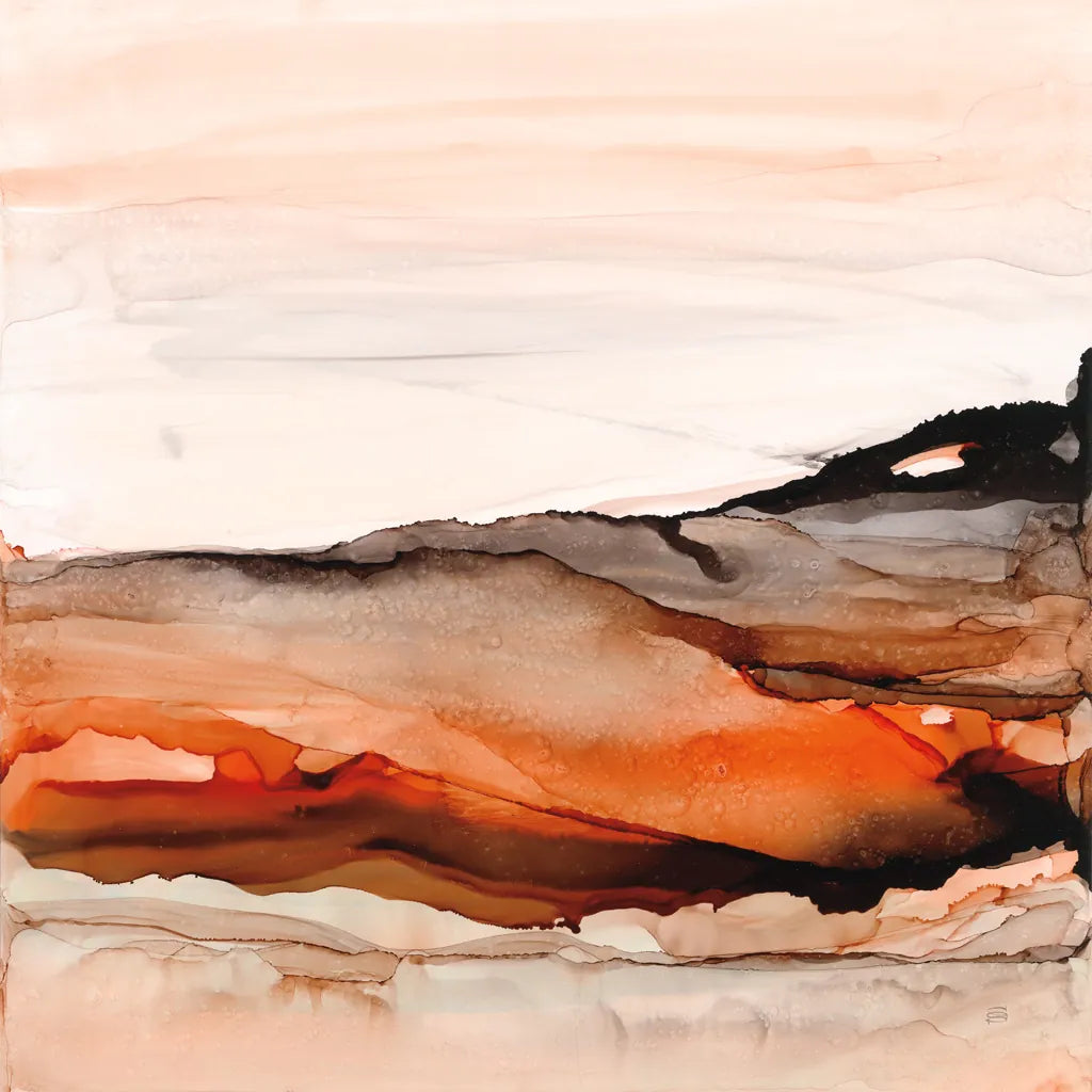 Orangescape I by Chris Paschke. SKU 66752a. Archival Giclee Fine art print for wall decor.