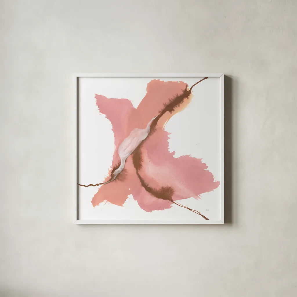 Organic III by Chris Paschke. Shown in a crisp white glass frame for a clean and minimalist style. Available as an archival giclee rolled canvas, fine art paper, or poster print. SKU 82443a.