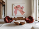 Organic IV by Chris Paschke. Shown as extra-large giant wall art in a modern living room. Available as an archival giclee rolled canvas, fine art paper, or poster print. SKU 82444a.