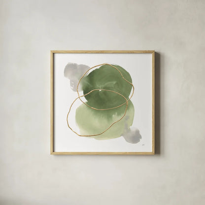 Organic Trance II by Chris Paschke. Shown in a natural wood glass frame for a timeless modern aesthetic. Available as an archival giclee rolled canvas, fine art paper, or poster print. SKU 85748a.