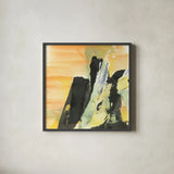 Outcroppings I by Chris Paschke. Shown in a sleek black glass frame for a contemporary gallery look. Available as an archival giclee rolled canvas, fine art paper, or poster print. SKU 44555a.