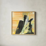 Outcroppings I by Chris Paschke. Shown in a natural wood glass frame for a timeless modern aesthetic. Available as an archival giclee rolled canvas, fine art paper, or poster print. SKU 44555a.
