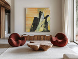 Outcroppings I by Chris Paschke. Shown as extra-large giant wall art in a modern living room. Available as an archival giclee rolled canvas, fine art paper, or poster print. SKU 44555a.