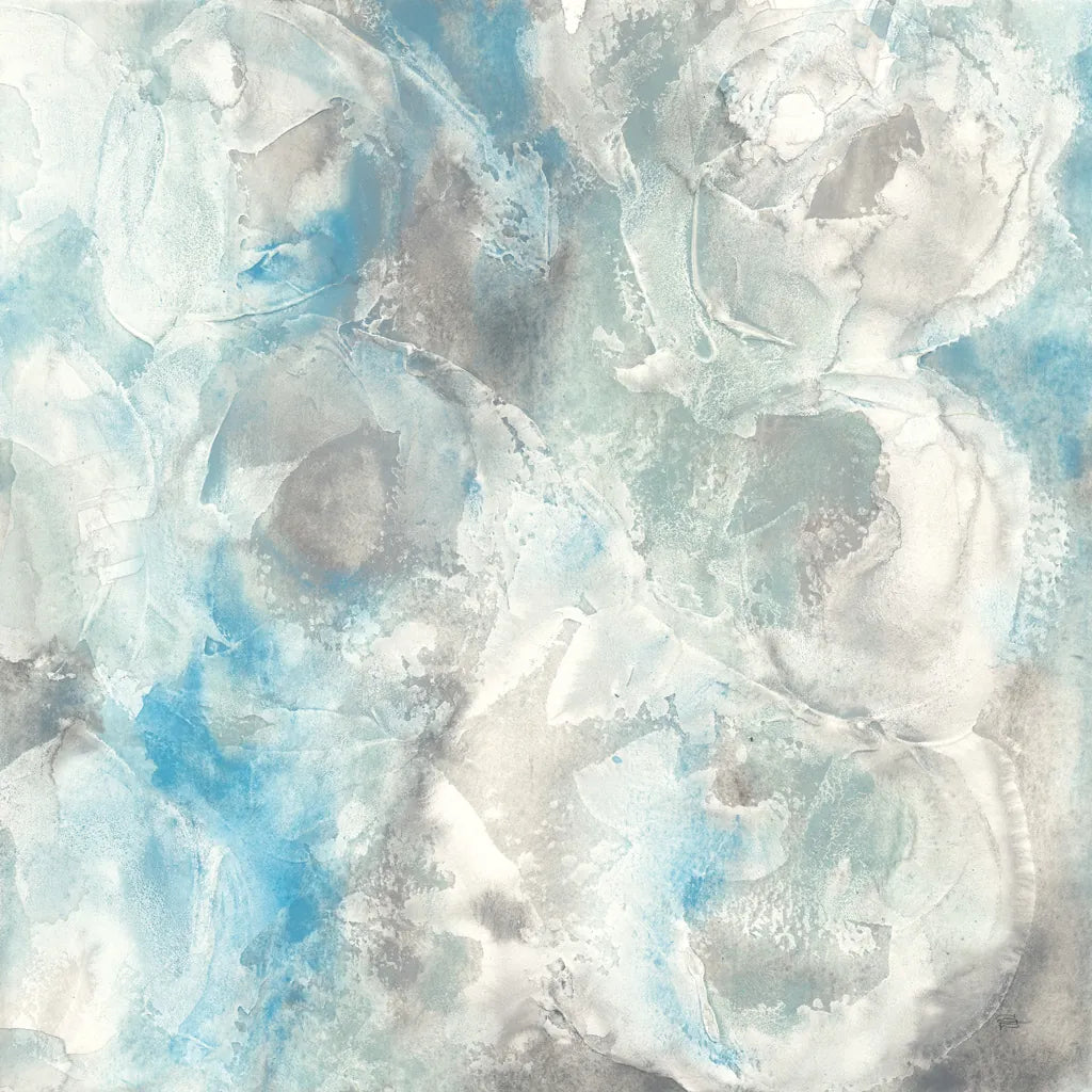 Pale Blue Circles I by Chris Paschke. SKU 35255a. Archival Giclee Fine art print for wall decor.